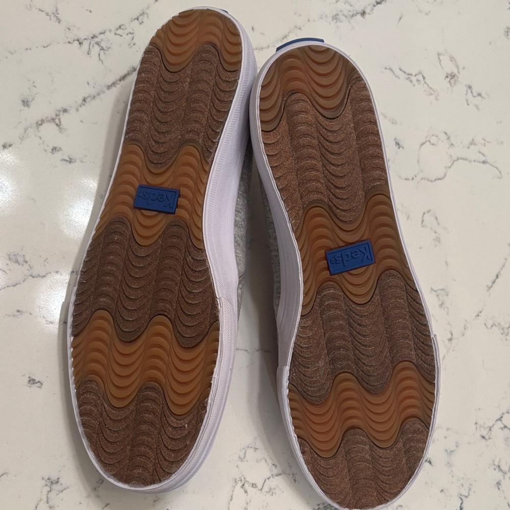 Keds Gray Slip-On Loafers with Red Boston Red Sox Emblem - Picture 2 of 6